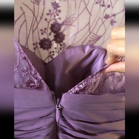 NWT Long Bridesmaid Dress WISTERIA color - Picture 4 of 6